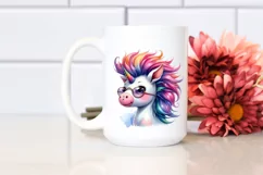 Funny Baby Unicorn PNG Product Image 2