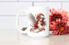 Digital Painting Christmas Angel PNG Product Image 2