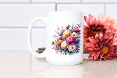 Vibrant Peonies Buquet | Clipart Product Image 2