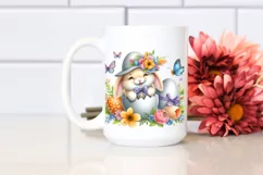 Watercolor Colorful Easter Clipart |T-shirt, Mug, Tumbler Product Image 2