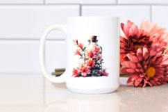 Abstract Bottle with Azalea | Clipart Product Image 2