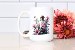 Abstract Bottle with Azalea | Clipart Product Image 2