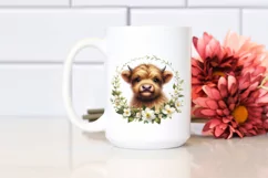 Cute Baby Highland Cow | Clipart Product Image 2