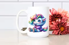 funny baby unicorn, Transparent PNG Product Image 2
