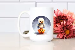 Cute Baby Duck on Star for Halloween PNG Product Image 2