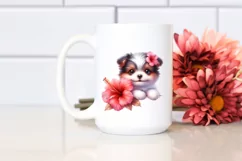 Colorful Babydog Smiling | Sublimation | Clipart Product Image 2