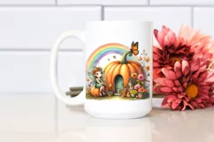 Autumn Fairy Pumpkin Scene | Sublimation | Clipart Product Image 2