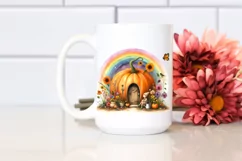 Autumn Fairy Pumpkin Scene | Sublimation | Clipart Product Image 2