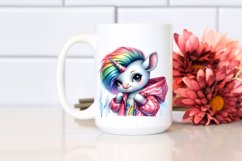 Baby Unicorn Posing, Raincoat PNG Product Image 2