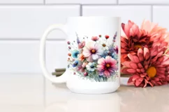 Colorful Wild Flowers PNG Product Image 2