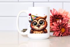 Funny Owl Portrait with Party Hat Product Image 2