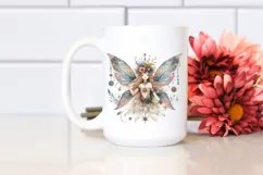 detailed Watercolor Boho Fairy | Sublimation | Clipart Product Image 2