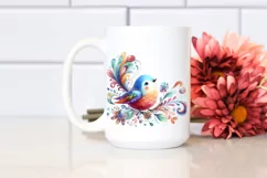 Colorful Vibrant Bird | Sublimation Clipart Product Image 2