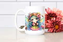 Colorful Whimsical Fairy Watercolor Product Image 2