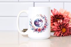 Vibrant Boho Moon with Flowers Product Image 2