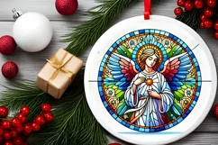 Round Christmas Ornament Sublimation|Clipart Product Image 1