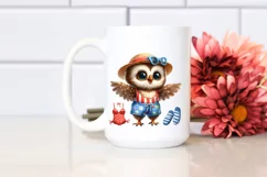 Funny Baby Owl Proud Goofy Teeth Clipart Product Image 2