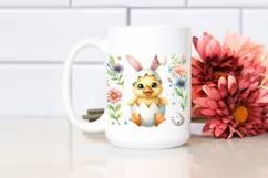 Watercolor Colorful Easter Clipart |T-shirt, Mug, Tumbler Product Image 2
