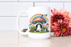 Colorful Cat House with Mushroom | Clipart Product Image 2