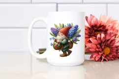 Gnome Hyacinth Bouquet Basket Clipart Product Image 2