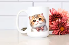 Watercolor Cute Cat PNG Product Image 2