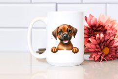Baby Rhodesian Ridgeback Watercolor Cute Clipart Product Image 2