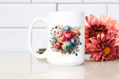 Vibrant Bouquet with Colorful Peonies and Gold Foil | Product Image 2