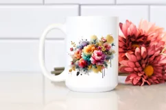 Vibrant Bouquet with Colorful Peonies and Gold Foil | Product Image 2