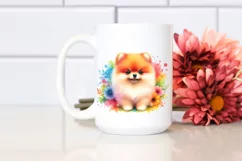 Colorful Cute Watercolor Pomeranian Product Image 2