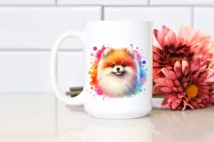 Colorful Cute Watercolor Pomeranian Product Image 2