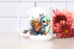 Quirky Baby Peacock Carrying Vegetables Product Image 2