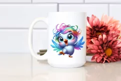 Colorful Baby Dove Dancing | Sublimation | Clipart Product Image 2