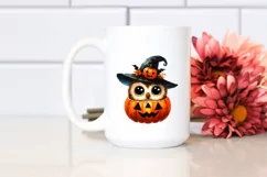 Funny Halloween Clipart with Werewolf PNG Product Image 2
