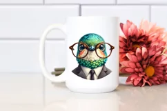 Funny Detailed Hummingbird Portrait in Suit Product Image 2