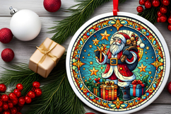 Round Christmass Ornament PNG Product Image 2