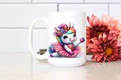 Colorful Baby Unicorn Dancer PNG Product Image 2