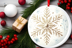 Round Christmass Ornament PNG Product Image 2