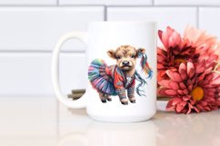 Colorful Baby Highland Cow in Varsovienne Dancer&#039;s Attire, Product Image 2