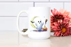 Funny Halloween Ghost Clipart, Transparent PNG Product Image 2