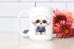 Baby Maltese Big Eyes Human Like | Clipart Product Image 2