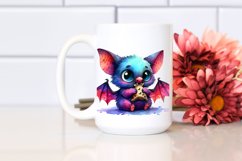 Funny Watercolor Bat | Abstract Clipart Product Image 2