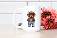 Chesapeake Bay Retriever with Farm Jeans | Summer Clipart Product Image 2