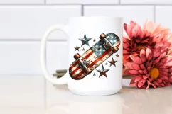 Vintage Skateboard | Watercolor Stars Product Image 2