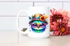 Colorful Layered Baby Peacock with Sun es | Clipart Product Image 2