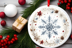 Round Christmass Ornament PNG Product Image 2