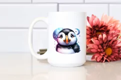 Colorful Small Baby Puffin Smiling Moon Product Image 2