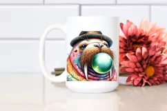Colorful Walrus Chewing Gum | Sublimation Clipart Product Image 2