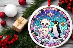 Round Christmas Ornament Sublimation|Clipart Product Image 1