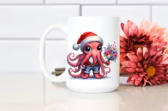 Octopus Santa Suit Jeans Happy Teeth | Clipart Product Image 2