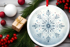 Round Christmass Ornament PNG Product Image 2